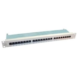 VALUE Patchpanel da 19&quot;, Cat.6/Classe E, 24 porte, STP, grigio