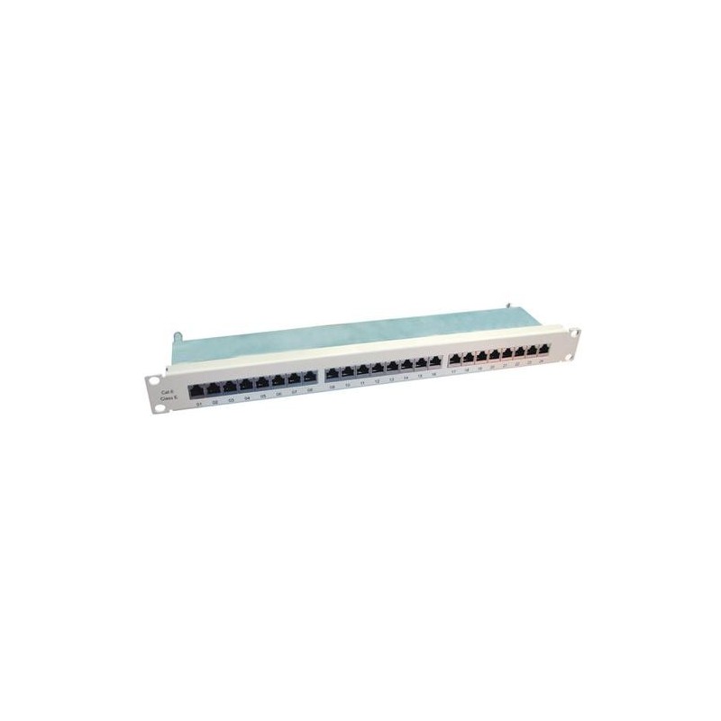 VALUE Patchpanel da 19&quot;, Cat.6/Classe E, 24 porte, STP, grigio