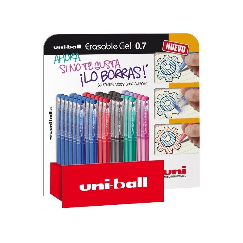 Uni-ball Gel Cancellabile -UF-222/3D EXPOSITOR 0,7mm