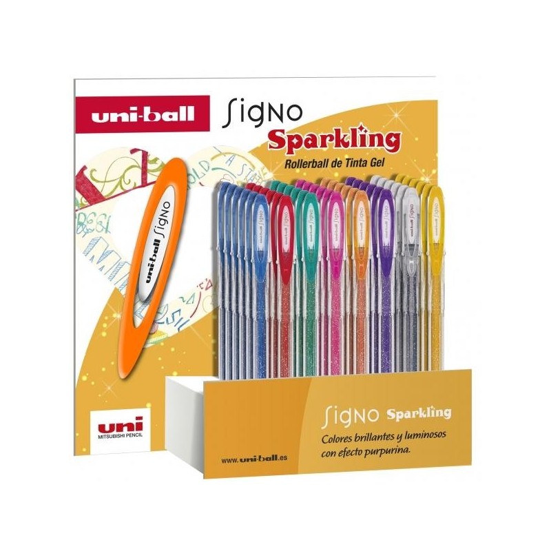 Uni-ball Signo Sparkling - Espositore UM-120SP 48P 1,0 mm - Punta in 