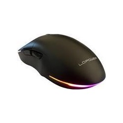 Mouse da gioco wireless LC-POWER Mouse M900B-C-W nero da 2,4 GHz