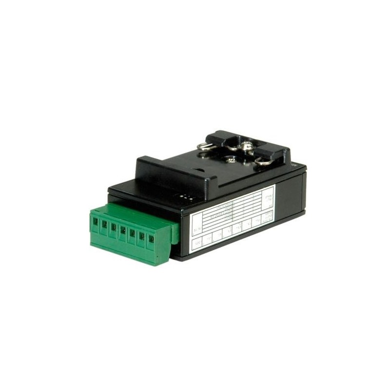 Convertitore ROLINE da RS232 a RS422/485, guida Din, autoalimentato