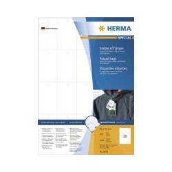 HERMA Robust Tags - Etichette non adesive, perforate - bianco - 42 x 