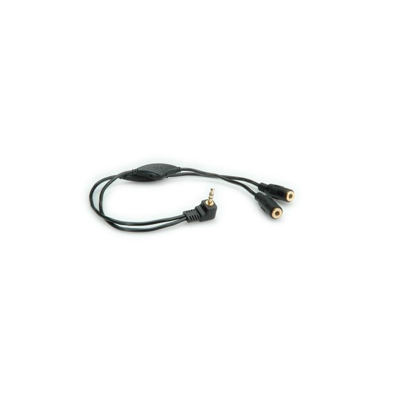 Cavo audio ROLINE Y con spina stereo da 3,5 mm (2 linee di altoparlan