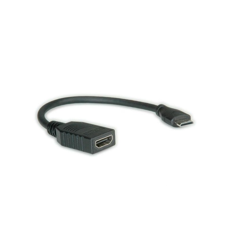 CAVO ADATTATORE HDMI FEMMINA TIPO A - HDMI TIPO C MASCHIO 0.15 MT (LP