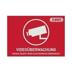 ABUS AU1420 - Rettangolare - Rosso - Bianco - Autoadesivo - 148 mm - 