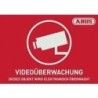 ABUS AU1420 - Rettangolare - Rosso - Bianco - Autoadesivo - 148 mm - 