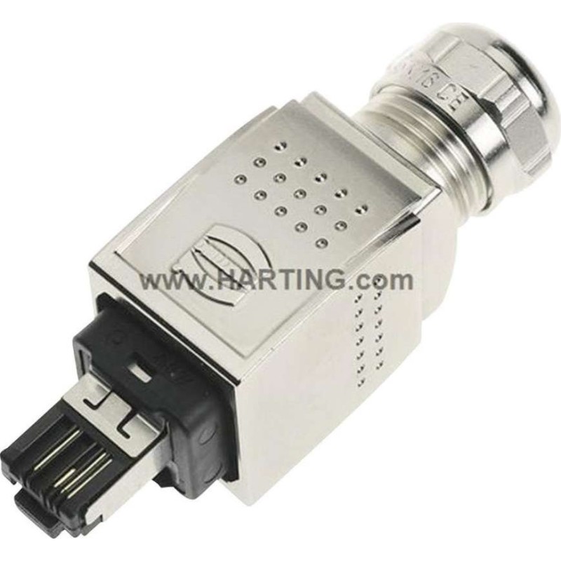 Spina connettore Harting Han&reg; PushPull RJ45, poli diritti: 4 09 35 2