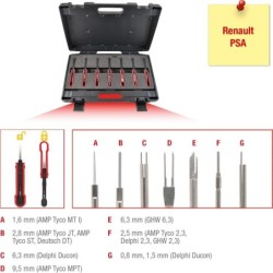 KS TOOLS set di strumenti di sblocco, 7 pezzi, per contatti a spina R