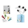 Porta banconote WEDO GLOSSY, set da 4 magneti con pratica clip in pla