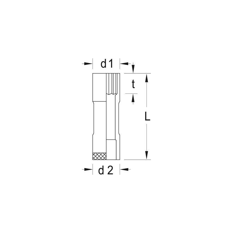 Gedore D 30 L 13 6258760 Inserto chiave a bussola 13 mm 3/8 (10 mm)