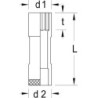 Gedore D 30 L 17 6259140 Inserto chiave a bussola 17 mm 3/8 (10 mm)