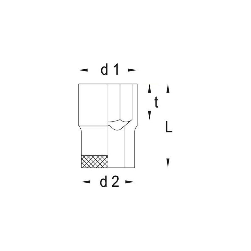 Inserto per chiave a bussola GEDORE 1/2&quot; 6 punte 34 mm (6138270)