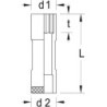 Inserto per chiave a bussola GEDORE 1/2&quot; lungo profilo UD 17 mm (6140