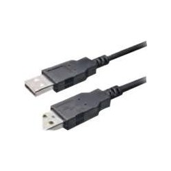 Bachmann - Cavo USB - Da USB (M) a USB (M) - USB 2.0 - 3 m - Nero