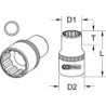 KS TOOLS Werkzeug-maschinen GmbH Presa a 12 poli 1/4&quot; CHROMEplus, 11/