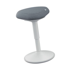 Leitz Ergo Active Sitting Stool with Comfort Seat Light Grey