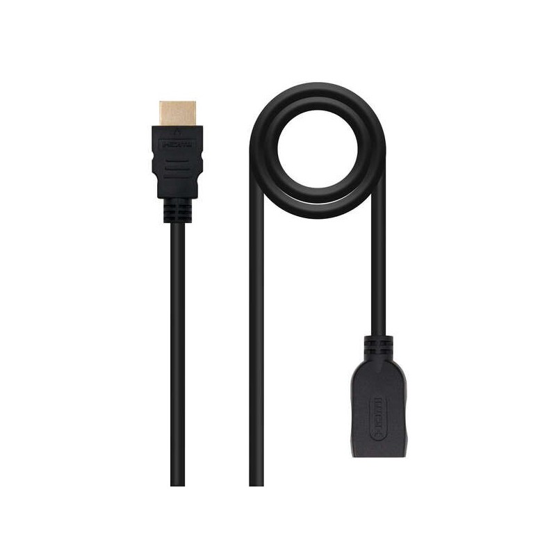 Nanocable HDMI, 2m cavo HDMI HDMI tipo A (Standard) Nero