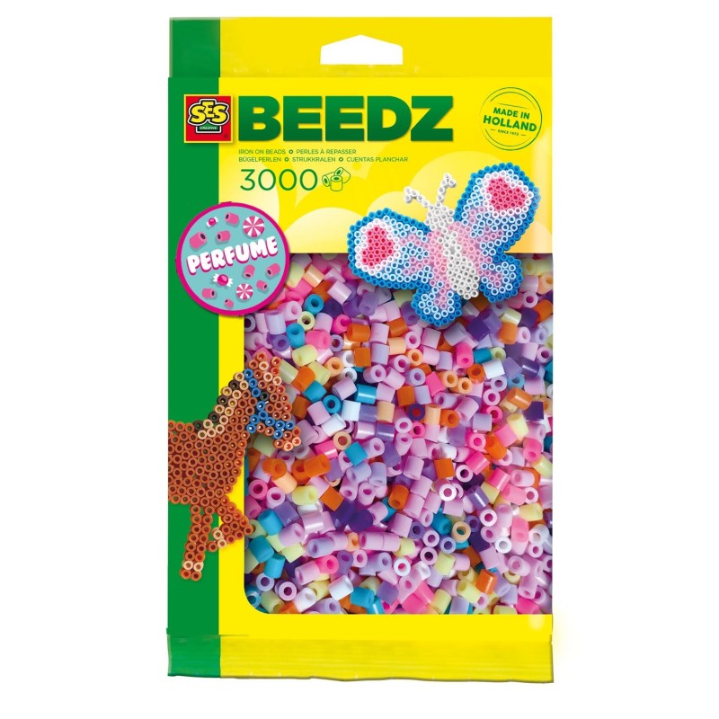 SES CREATIVE Beedz Iron-on Beads 3000 Mix Perfume, 5 Years and Above 