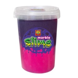 SES CREATIVE Children&#039;s Pink and Purple Marble Slime, 200g Pot, 3 Yea