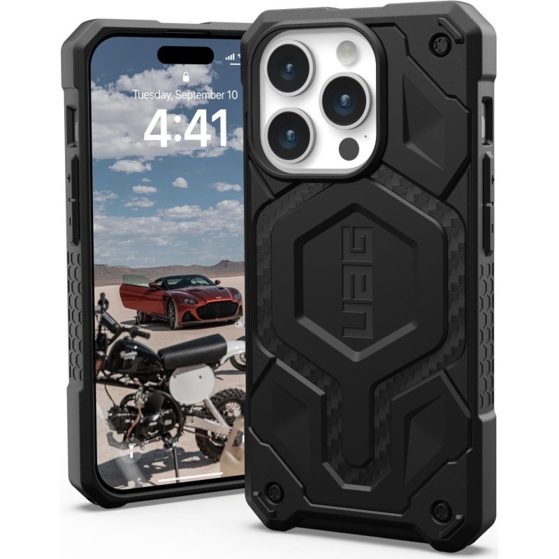 UAG Monarch Pro Series Beskyttelsescover Karbonfiber Apple iPhone 15 