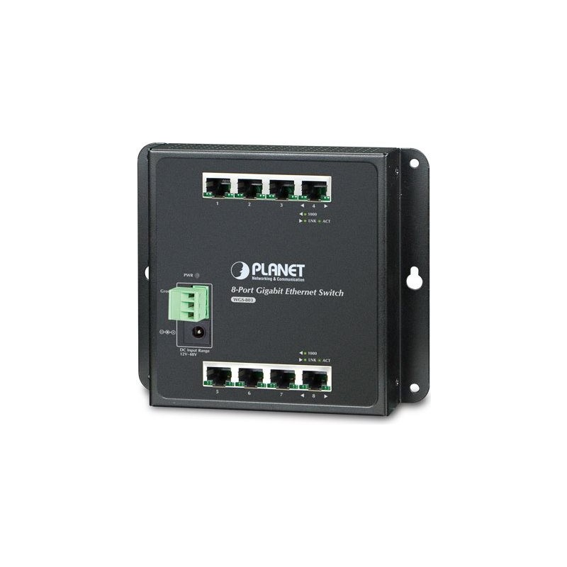 Montaggio a parete Gigabit IP30 8-P