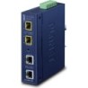 PLANET Industrial 2-Port convertitore multimediale di rete Blu