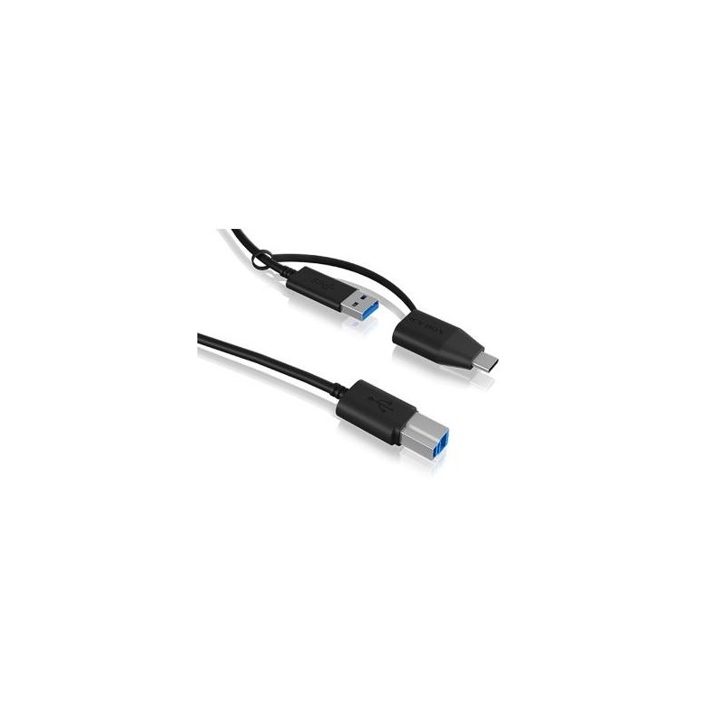 USB 3.2 (Gen 1) Type-B zu Type-A Kabel Integrierter Type-A zu Type-C 