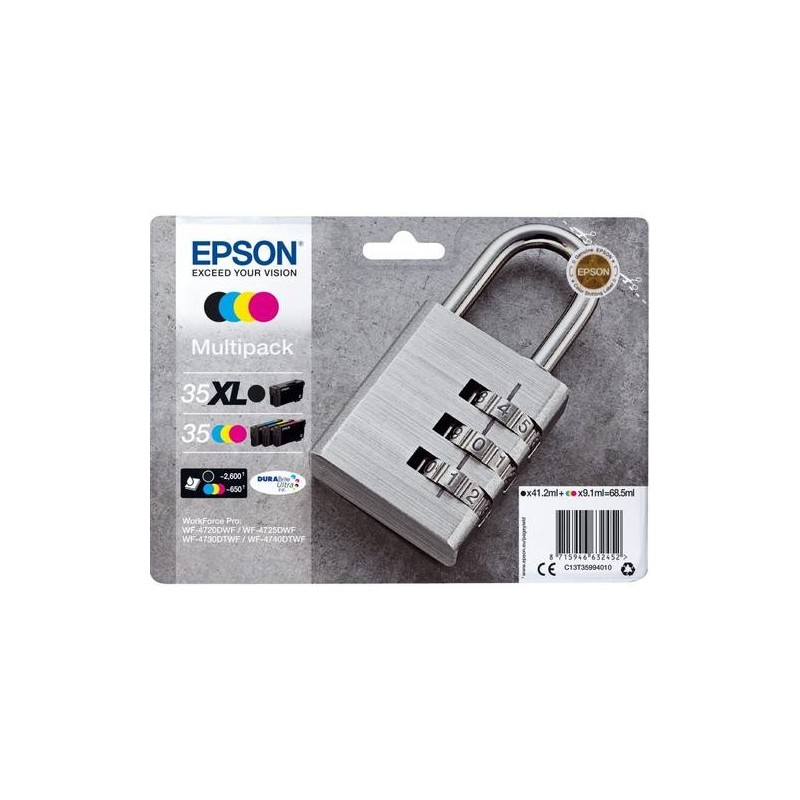 Epson Padlock 35XL cartuccia d&#039;inchiostro 1 pz Originale Resa elevata