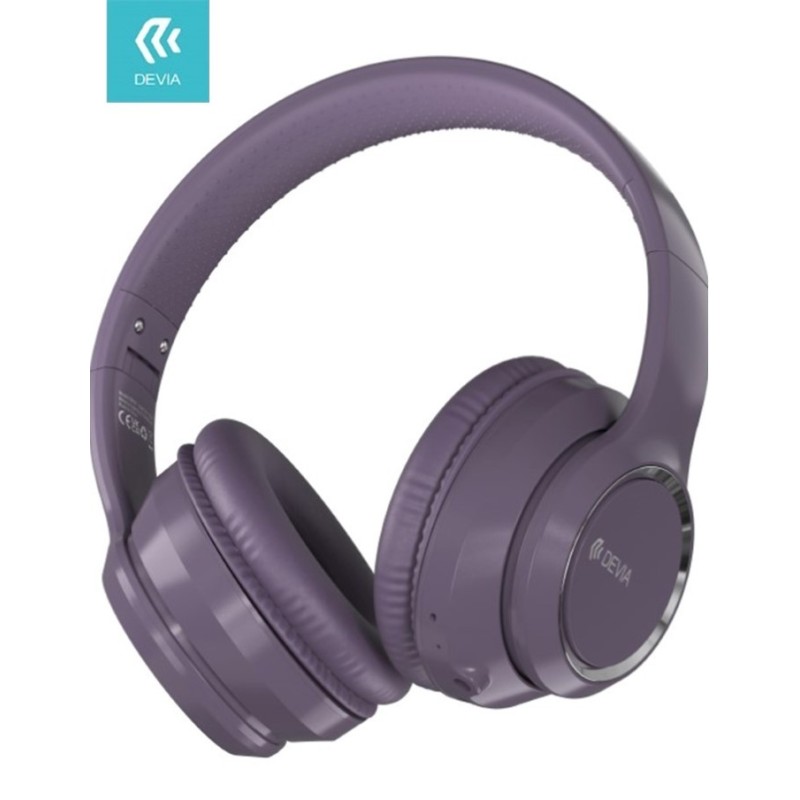 Cuffia wireless V2 EM039 bluetooth V. 5.2 ricaricabile Viola