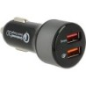 Adattatore Navilock USB DC 12-24V per auto 2 x USB Quickcharge 3.0