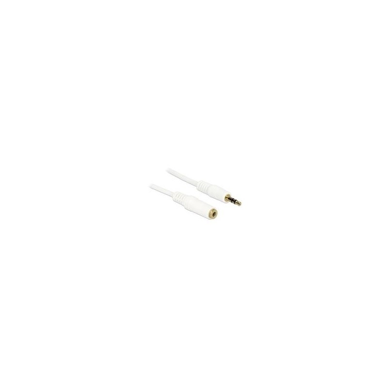 Delock Cavo di prolunga jack da 35 mm spina a 3 pin presa 2 m bianco