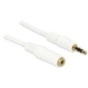 Delock Cavo di prolunga jack da 35 mm spina a 3 pin presa 2 m bianco