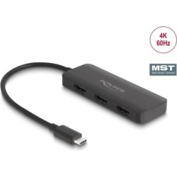 Delock Splitter USB Type-C (modalit DP Alt) a 3 x HDMI MST 4K 60 Hz