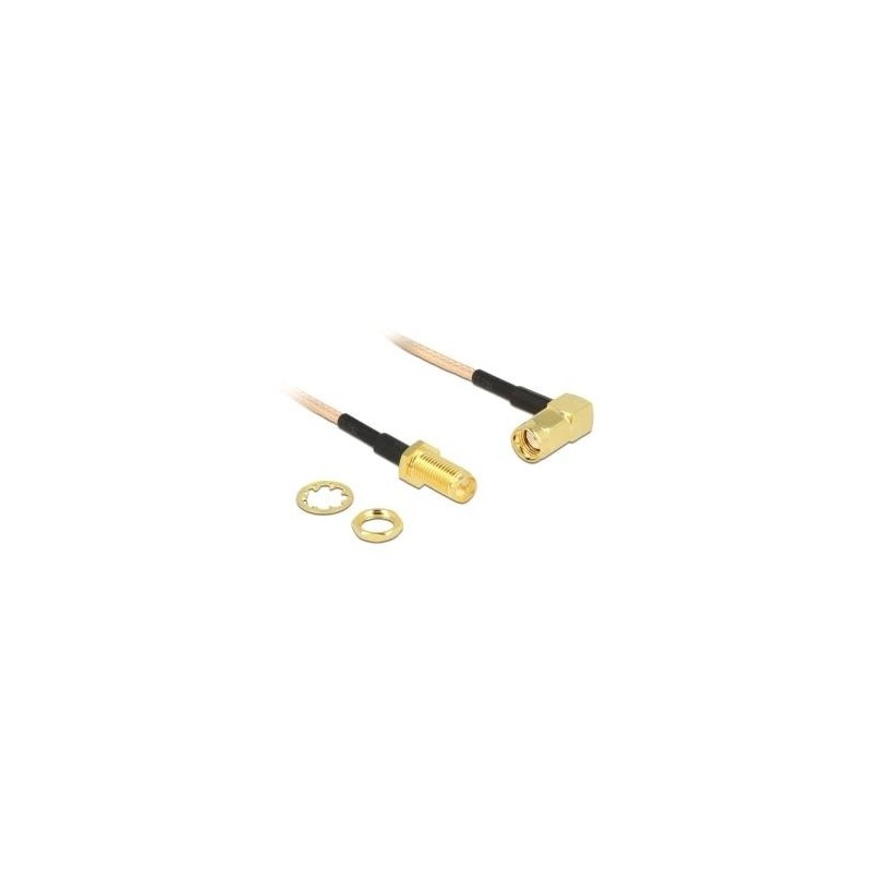 Delock Cavo antenna RP-SMA maschio 90 RP-SMA femmina per installazion