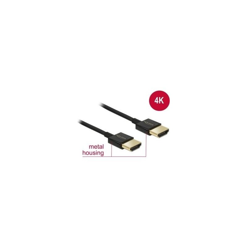 Delock Cavo HDMI ad alta velocit con Ethernet - HDMI-A maschio HDMI-A