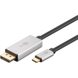 Cavo adattatore da USB-C a DisplayPort 3 m argento Nero - Connettore 