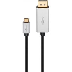 Cavo adattatore da USB-C a DisplayPort 2 m argento Nero - Connettore 