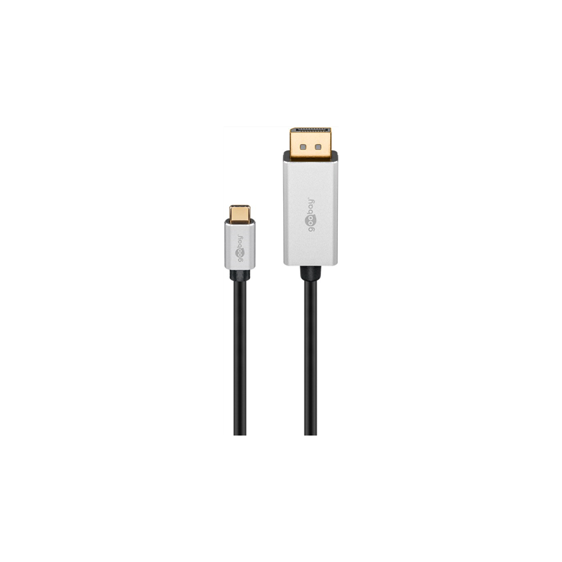 Cavo adattatore da USB-C a DisplayPort 2 m argento Nero - Connettore 