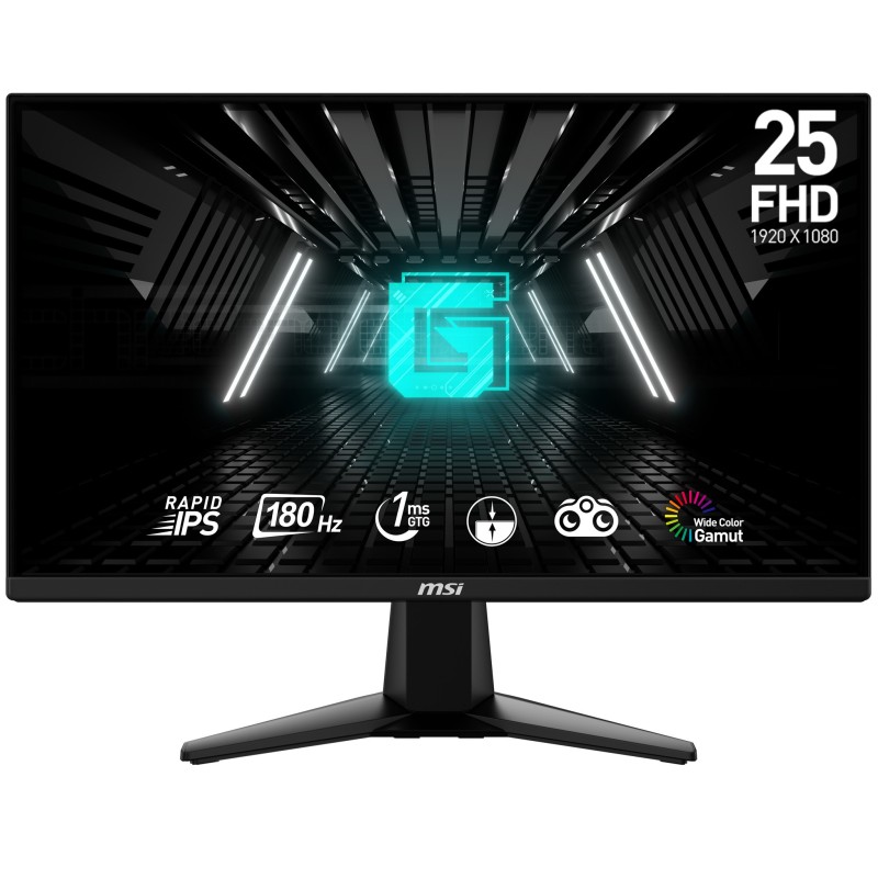 MSI G255F Monitor PC 622 cm (24.5&quot;) 1920 x 1080 Pixel Full HD LCD Nero