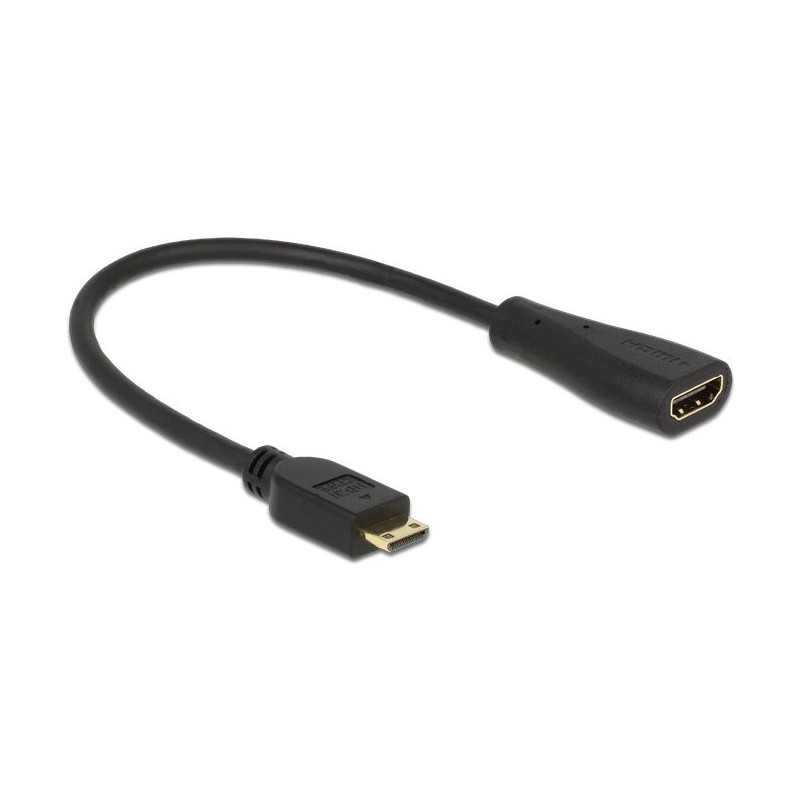 Delock Cavo HDMI ad alta velocit con Ethernet - spina mini C presa A