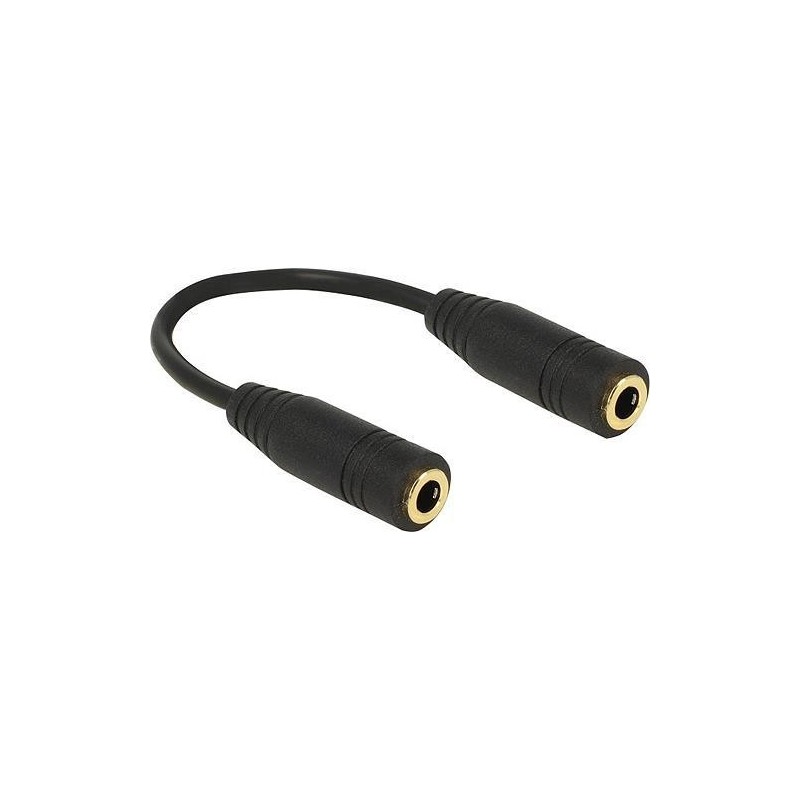 Delock Adattatore jack audio da 35 mm 4 pin femmina femmina 13 cm