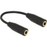 Delock Adattatore jack audio da 35 mm 4 pin femmina femmina 13 cm