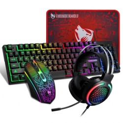 Extralink Gaming Set TF400 4in1 Set tastiera mouse pad cuffie Retroil