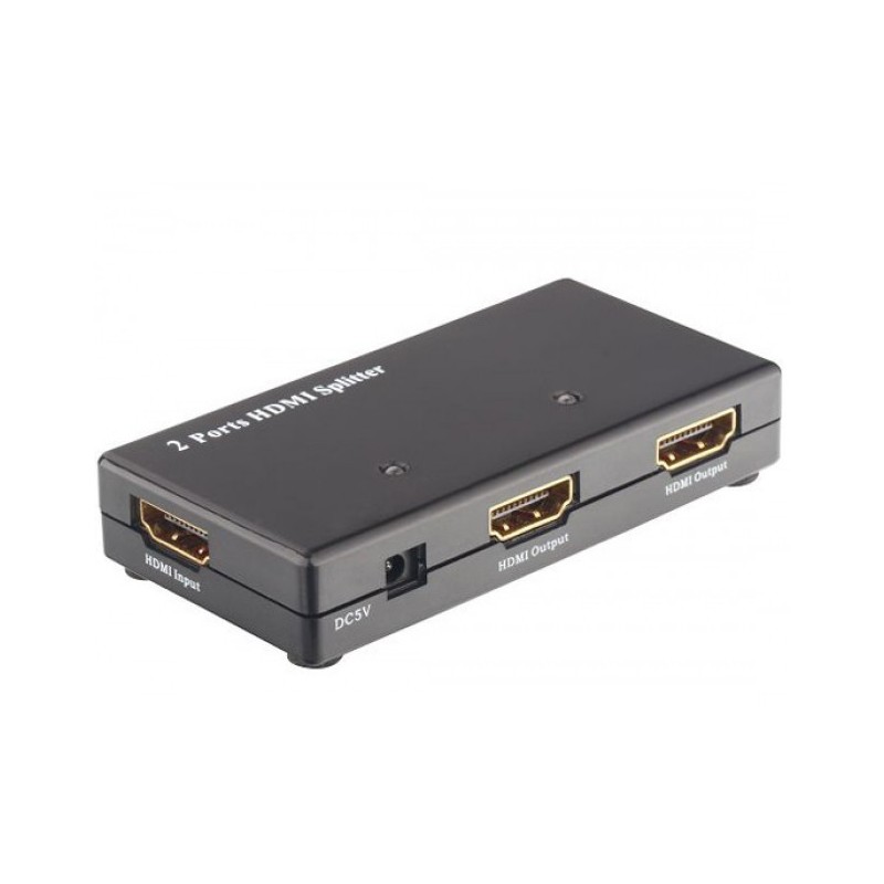 Techly Splitter HDMI Amplificato Full HD 1080p 3D 2 vie (IDATA HDMI-2