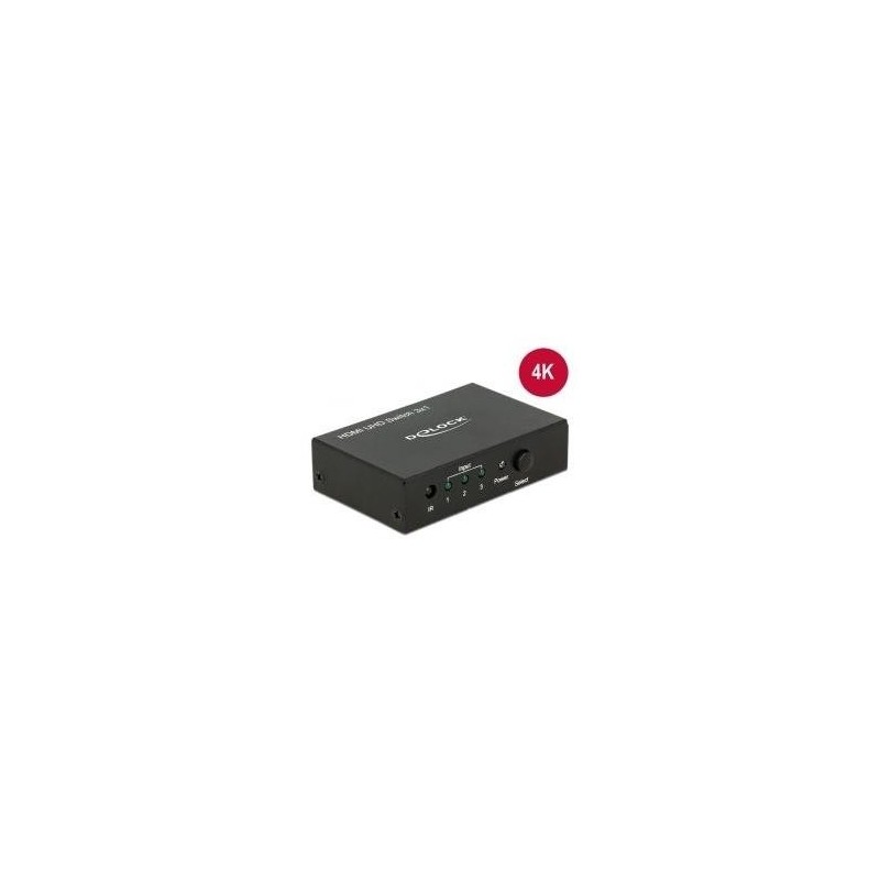 Delock Switch HDMI UHD 3 ingressi HDMI 1 uscita HDMI 4K