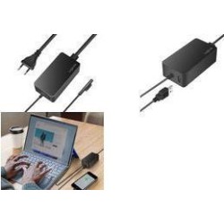 Alimentatore per notebook Surface 65 Watt nero compatibile con Surfac