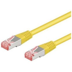 Goobay S/FTP (PiMF) Patch Cord Cat6. Giallo. 025 m