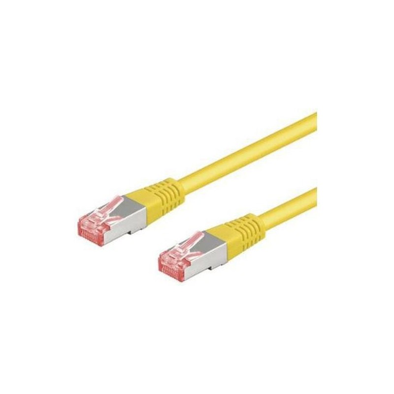 Goobay S/FTP (PiMF) Patch Cord Cat6. Giallo. 025 m