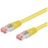 Goobay S/FTP (PiMF) Patch Cord Cat6. Giallo. 025 m